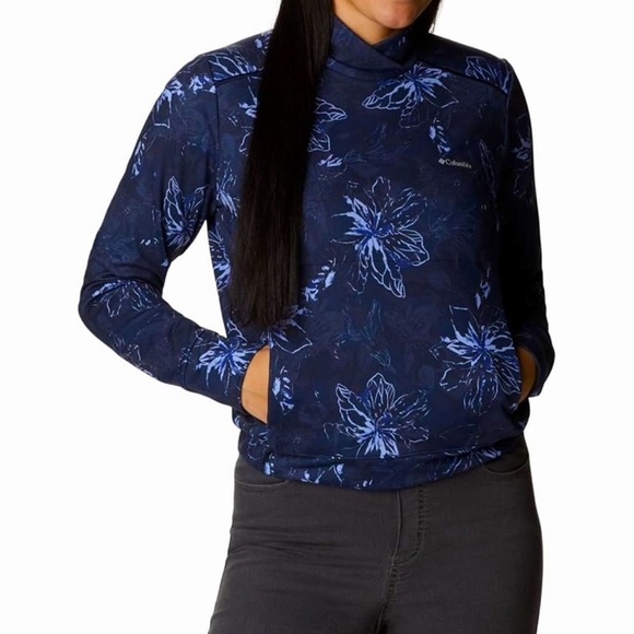 COLUMBIA ~ Women's Weekend Adventure Pullover ~ Nocturnal Aurelian Print ~ Small - Picture 1 of 17